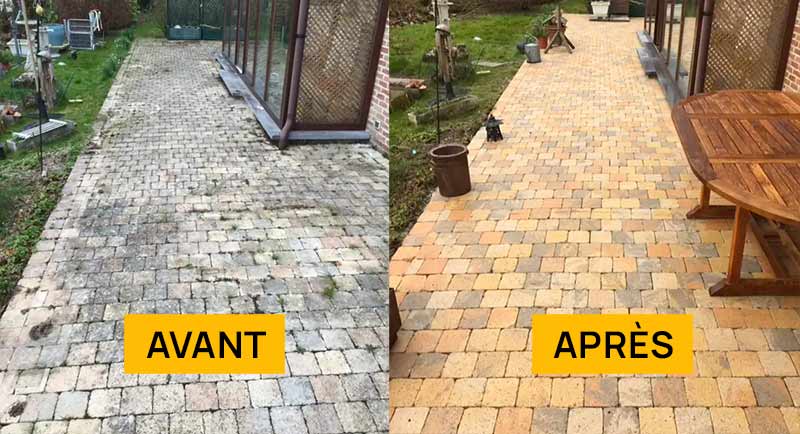 Nettoyage des extérieurs PRONIELS Toiture & Façade en Belgique : : Namur, Flandre, Wallonnie, Bruxelles, Liège ... Nettoyage, traitement anti-mousse et imperméabilisation hydrofuge des extérieurs sur pavé, klinker, pierre bleue, muret, terrasse … intervention en BELGIQUE : région Flamande, Wallonne et Bruxelles, Namur, Liège …. PRONIELS Toiture & Façade basé sur Namur intervient dans toute la Belgique.